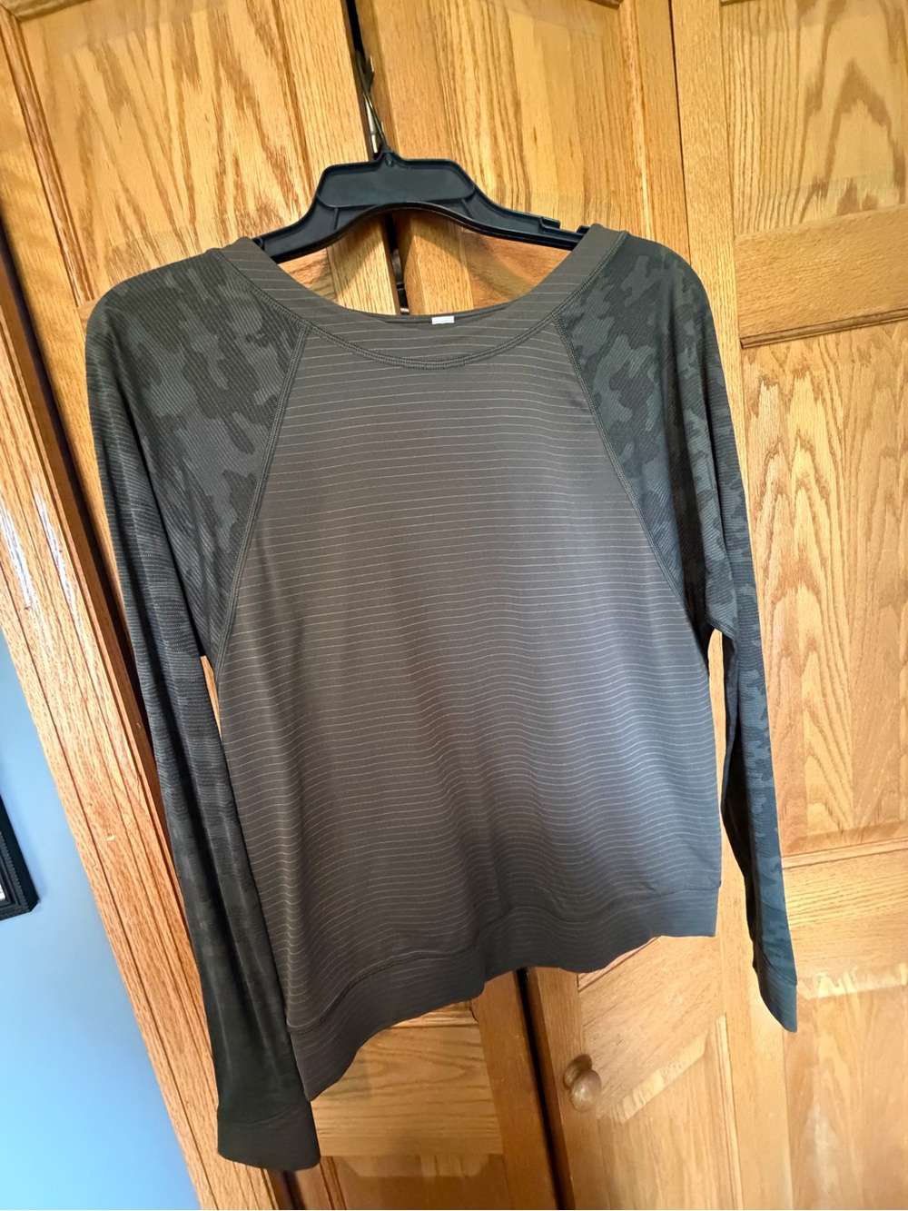 lululemon athletica Olive Green Long-Sleeve Top